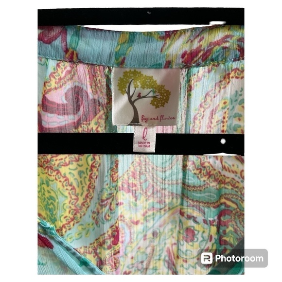 Fig & Flower Floral Paisley Blouse Large
Women’s Sheer Popover - Picture 2 of 4